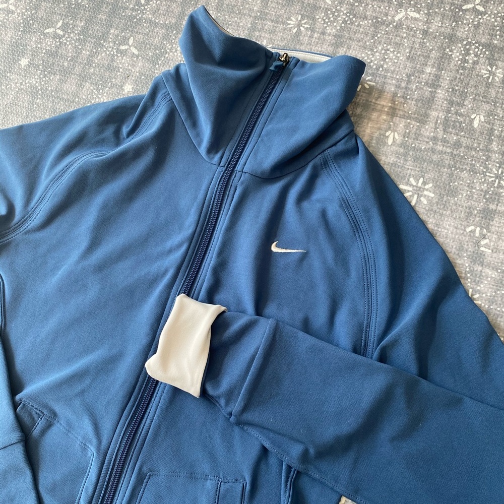 Nike Fit Dry ZIP UP - Blue - Size XS